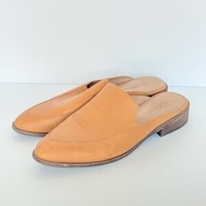 Madewell The Frances Loafer Women’s Size 8 Mule Camel Brown Leather Slip On